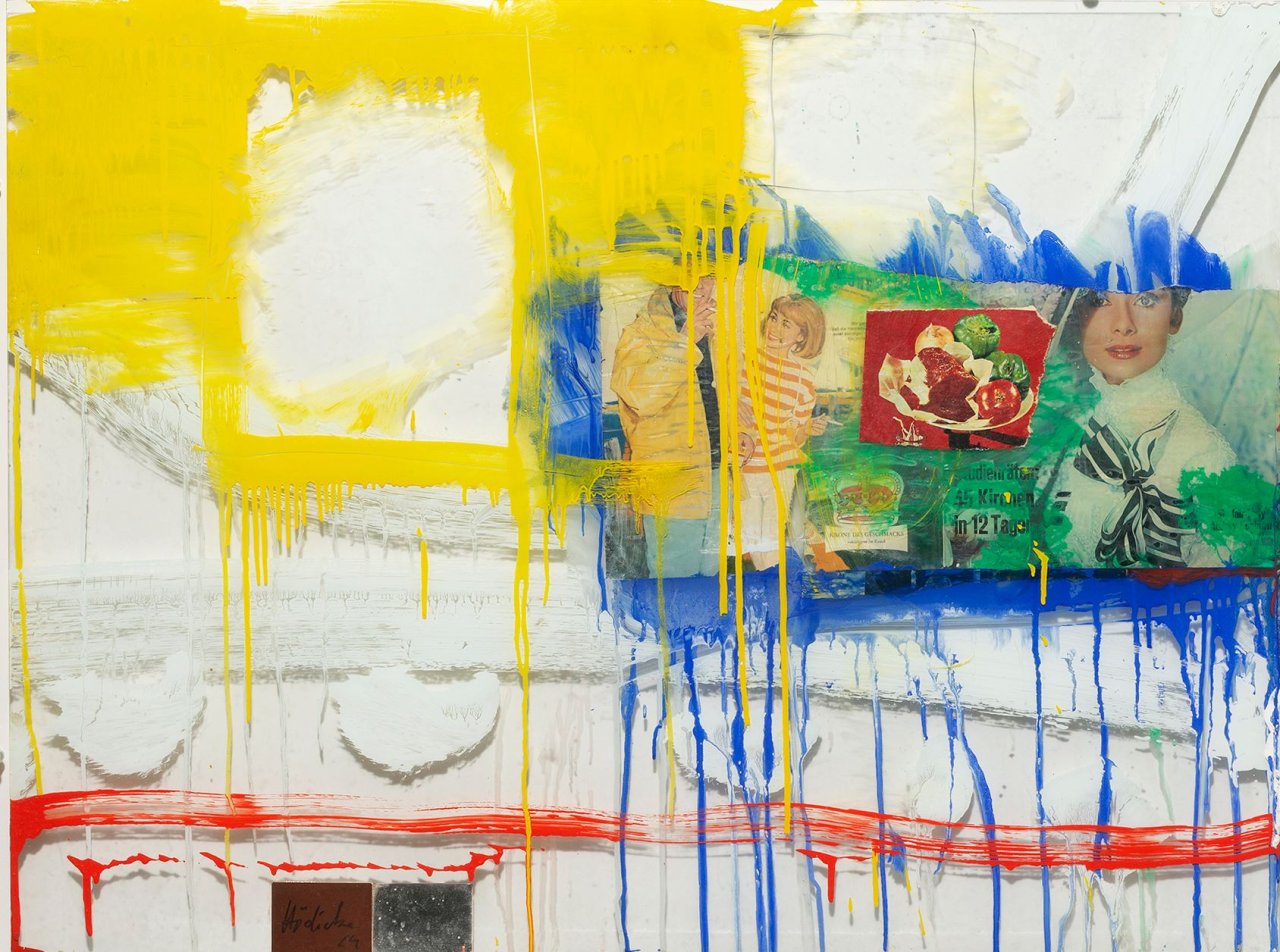 Auf diesem Bild ist das folgende Kunstwerk zu sehen: Karl Horst Hödicke. „Krone des Geschmacks (Kleine Scheibe)“. 1964.