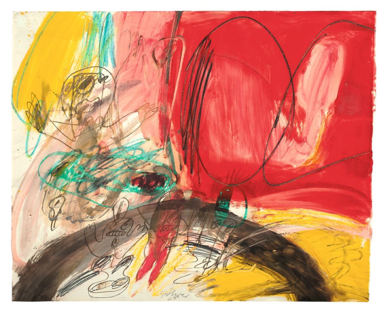 This picture shows the following artwork: Walter Stöhrer. Ohne Titel. 1965.