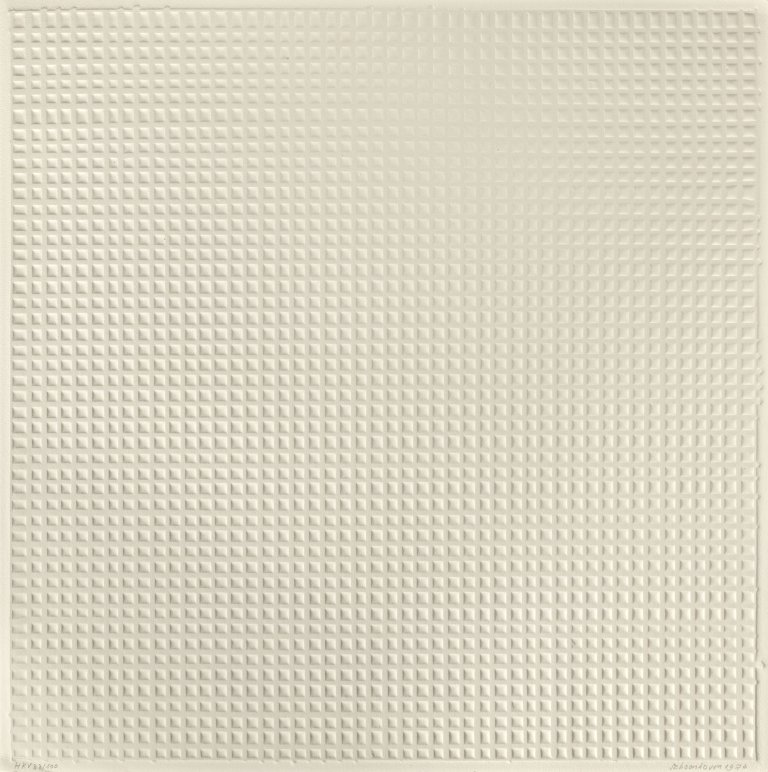 Auf diesem Bild ist das folgende Kunstwerk zu sehen: Jan J. Schoonhoven. Ohne Titel. 1978.