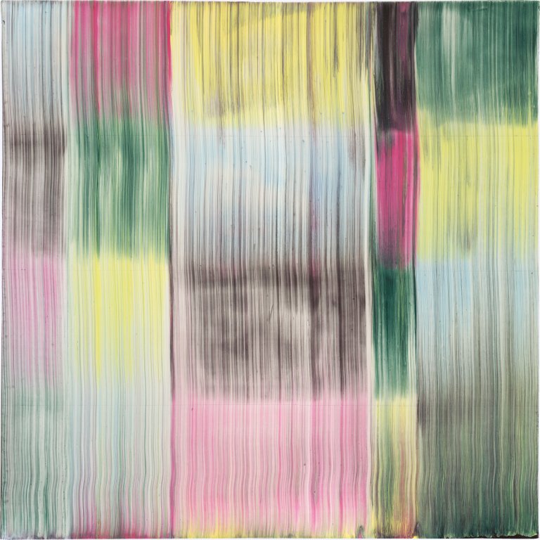 Auf diesem Bild ist das folgende Kunstwerk zu sehen: Bernard Frize. „Suite Automatique N4“. 1996.