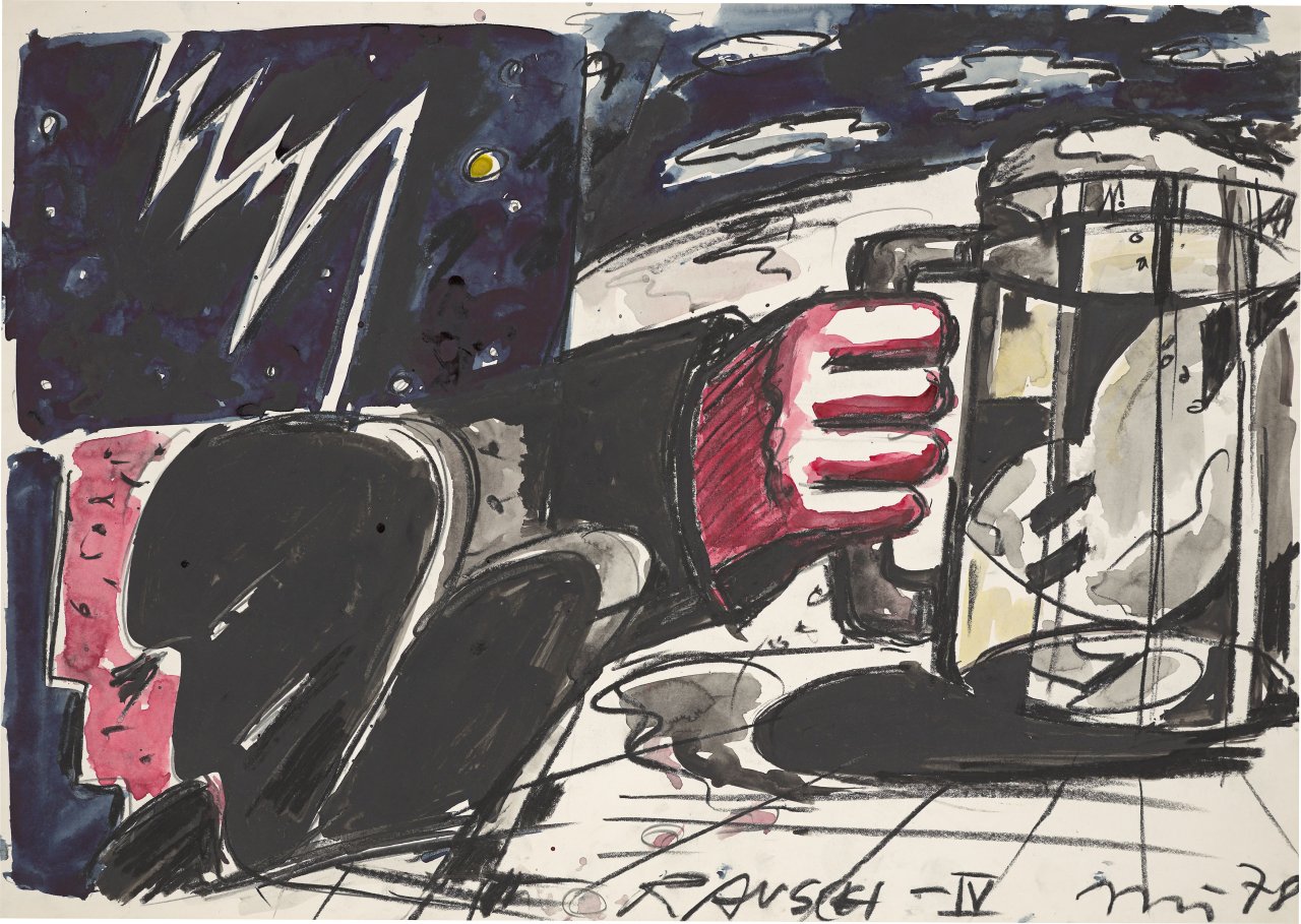 Auf diesem Bild ist das folgende Kunstwerk zu sehen: Helmut Middendorf. „Rausch - IV“. 1978.