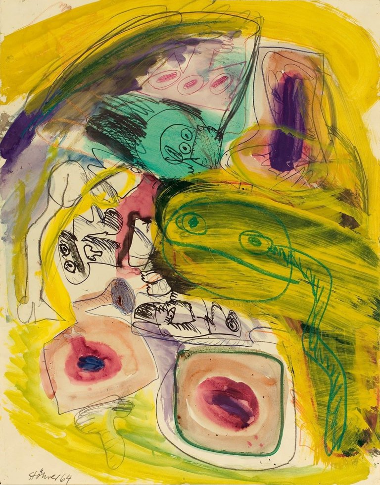 Auf diesem Bild ist das folgende Kunstwerk zu sehen: Walter Stöhrer. Ohne Titel. 1964.