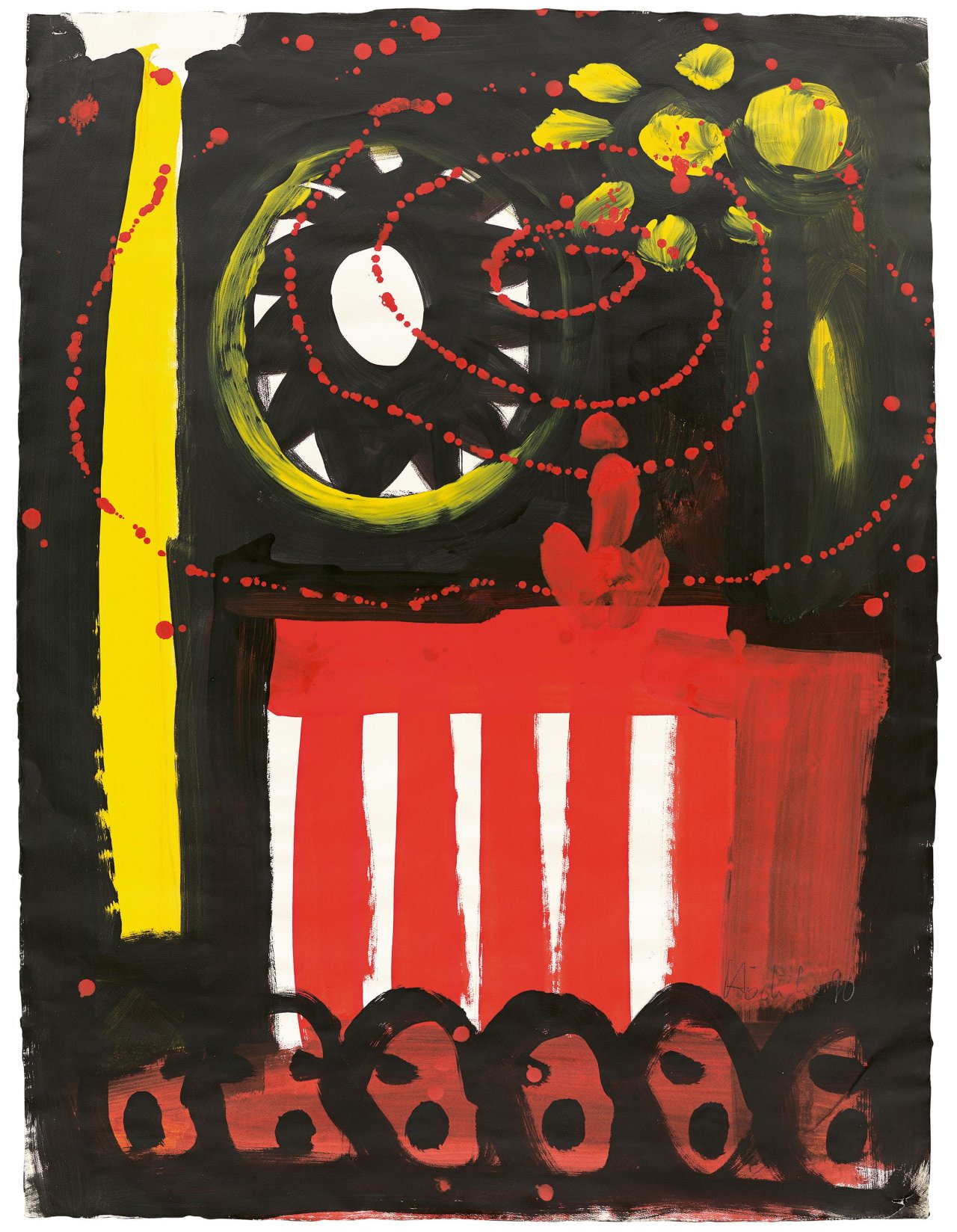 Auf diesem Bild ist das folgende Kunstwerk zu sehen: Karl Horst Hödicke. Ohne Titel (Brandenburger Tor).