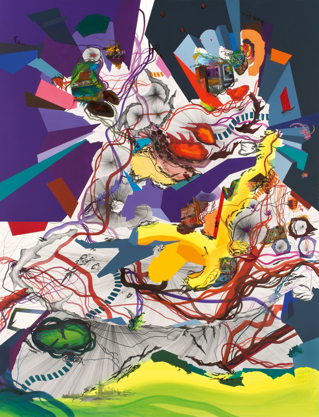 This picture shows the following artwork: Franz Ackermann. going uptown. 2010.