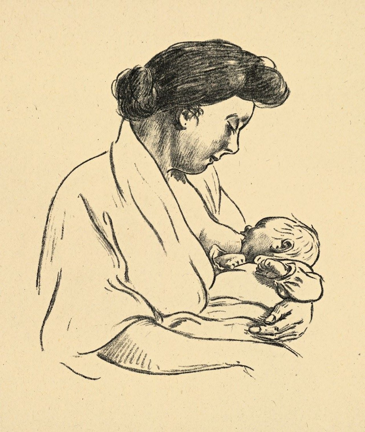 Auf diesem Bild ist das folgende Kunstwerk zu sehen: Heinrich Zille. Aus: „Komm, Karlineken, komm!“. 1924/25.