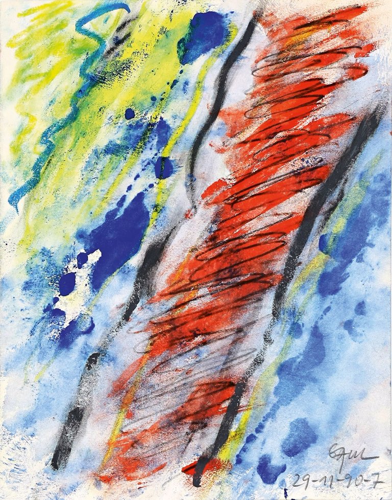 Auf diesem Bild ist das folgende Kunstwerk zu sehen: Winfred Gaul. Ohne Titel. 1990.