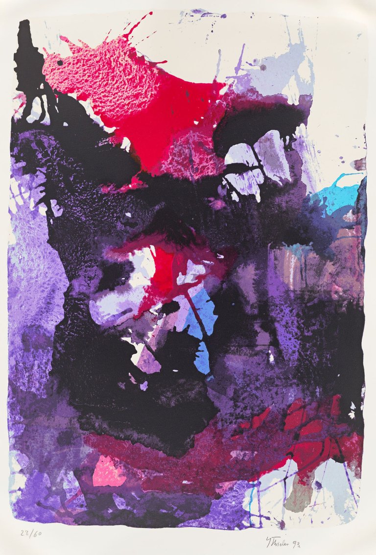 Auf diesem Bild ist das folgende Kunstwerk zu sehen: Fred Thieler. Ohne Titel. 1993.