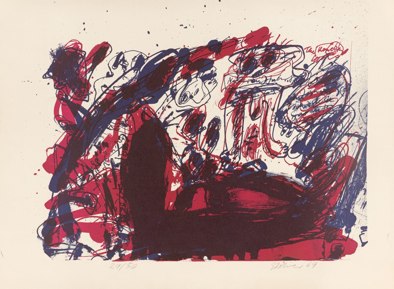 Auf diesem Bild ist das folgende Kunstwerk zu sehen: Walter Stöhrer. „Antigone I“. 1969.