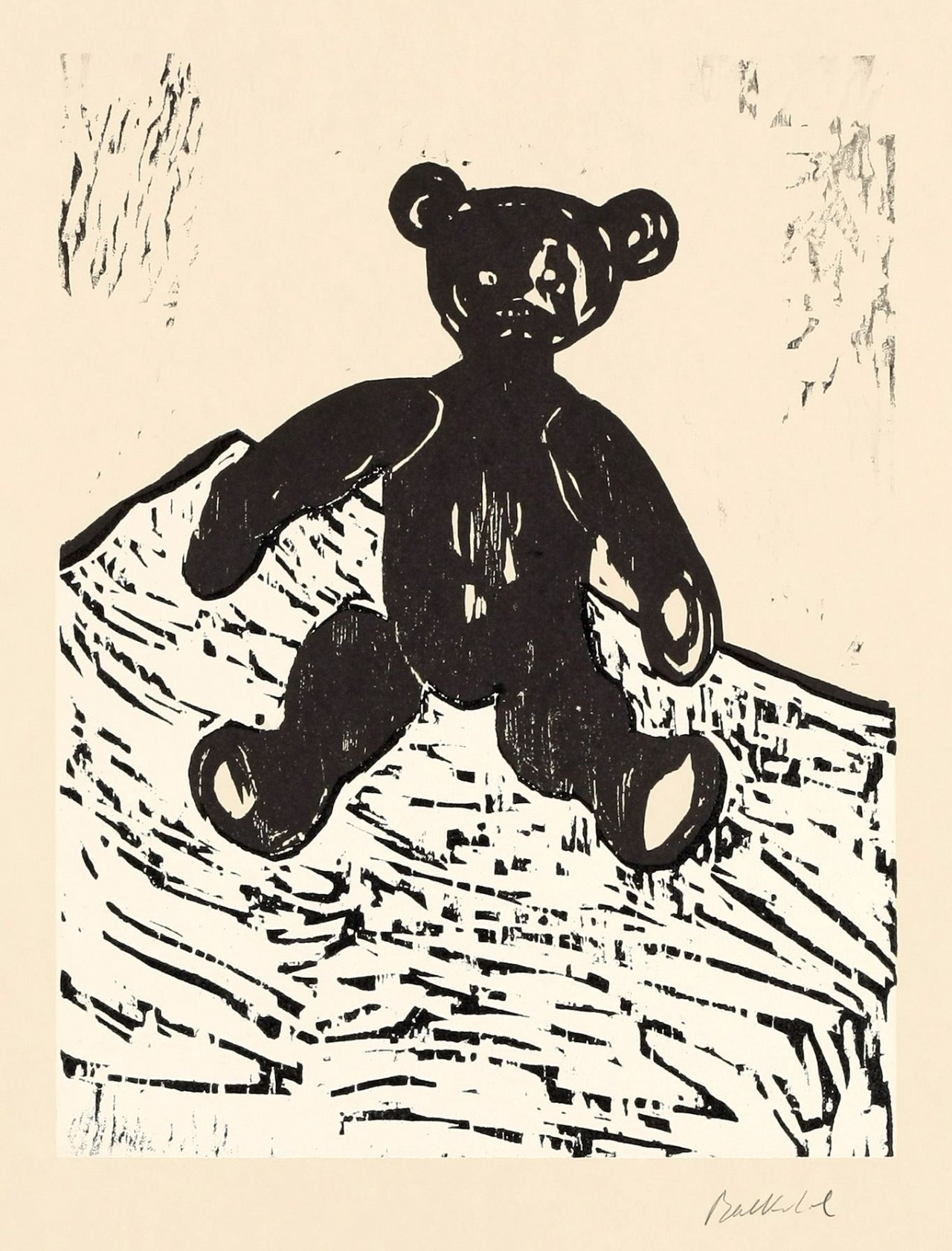 Auf diesem Bild ist das folgende Kunstwerk zu sehen: Stephan Balkenhol. „Teddy“. 2004.