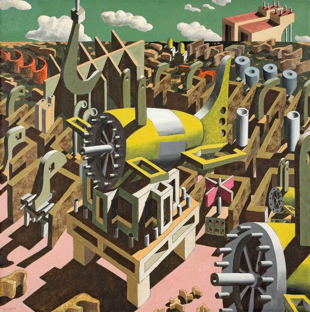 Auf diesem Bild ist das folgende Kunstwerk zu sehen: Ulrich Knispel. „Montage“. 1976.