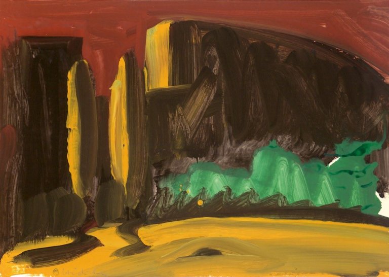 Auf diesem Bild ist das folgende Kunstwerk zu sehen: Karl Horst Hödicke. Ohne Titel. Um 1977.