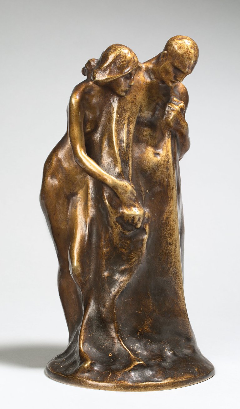 Auf diesem Bild ist das folgende Kunstwerk zu sehen: Bernhard Hoetger. „Buße/Le Pardon“. 1901.