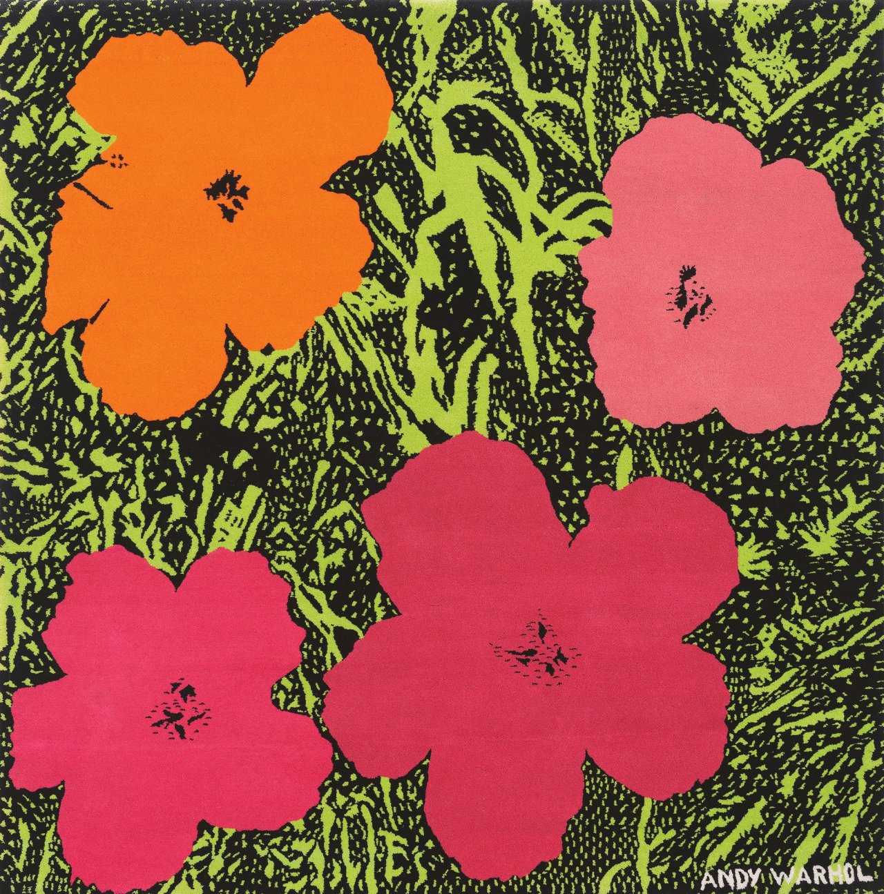This picture shows the following artwork: Andy Warhol. Flowers. 1980.