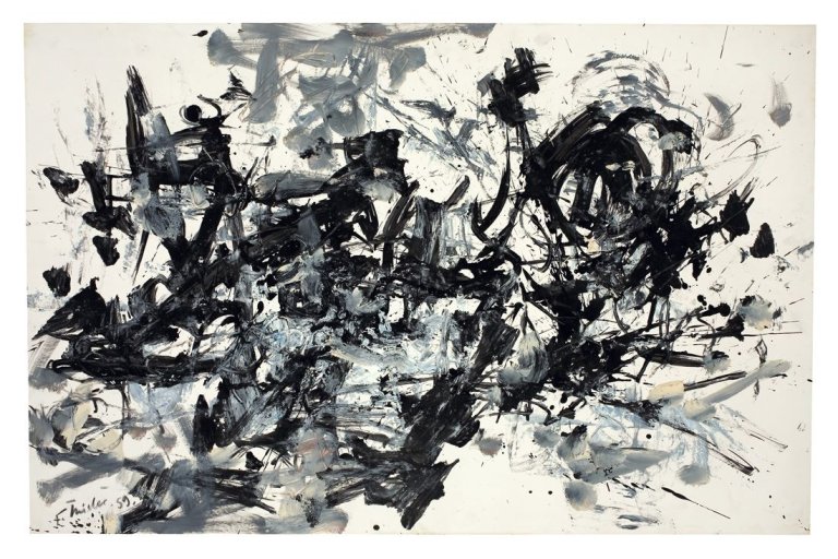 Auf diesem Bild ist das folgende Kunstwerk zu sehen: Fred Thieler. „Gr. 59 / L“. 1959.