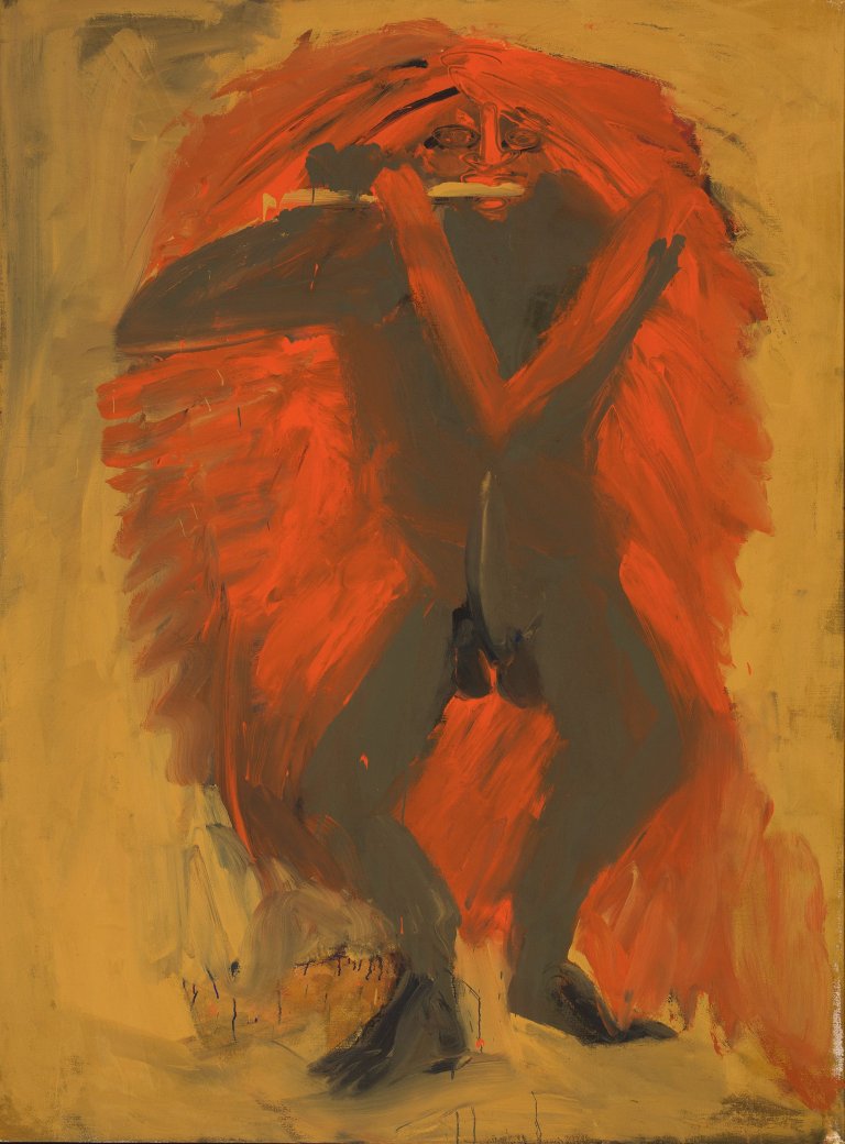 Auf diesem Bild ist das folgende Kunstwerk zu sehen: Karl Horst Hödicke. „Kokopelli“. 1983.
