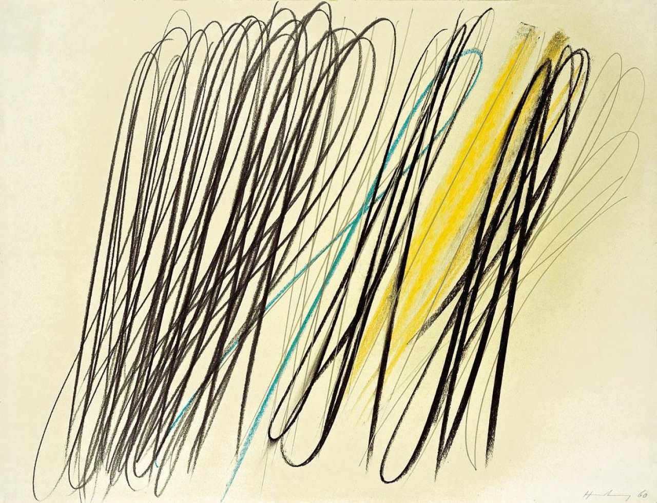 This picture shows the following artwork: Hans Hartung. „P 1960-27“. 1960.