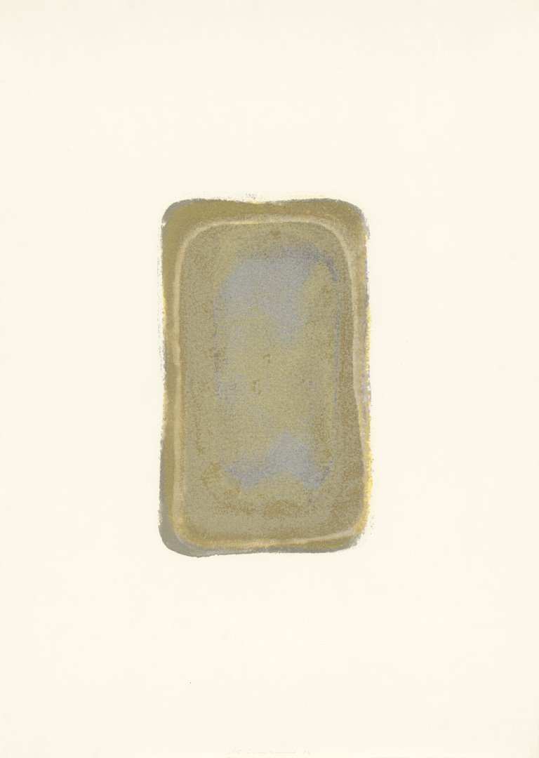 Auf diesem Bild ist das folgende Kunstwerk zu sehen: Gotthard Graubner. Ohne Titel. 1973.