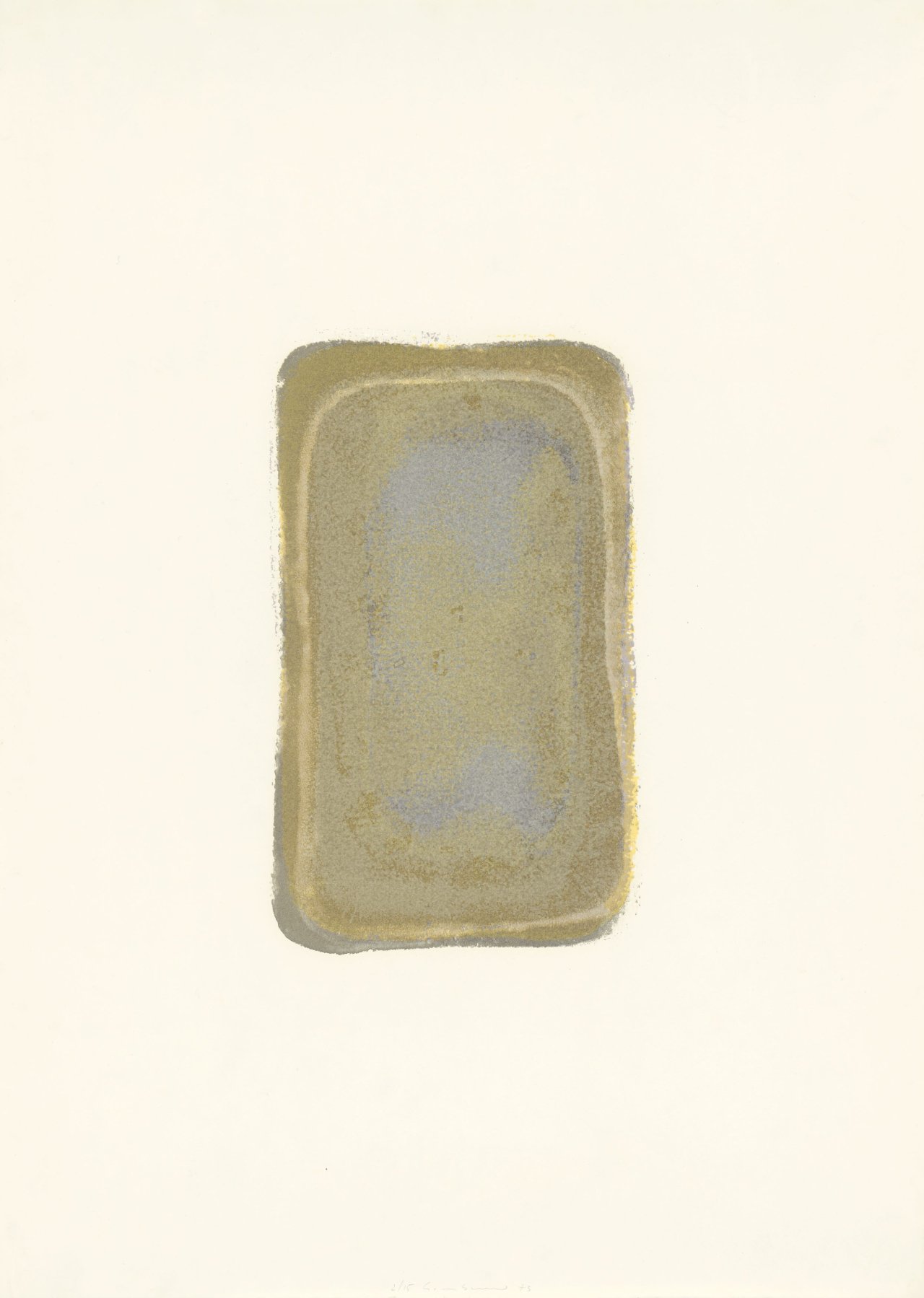 Auf diesem Bild ist das folgende Kunstwerk zu sehen: Gotthard Graubner. Ohne Titel. 1973.