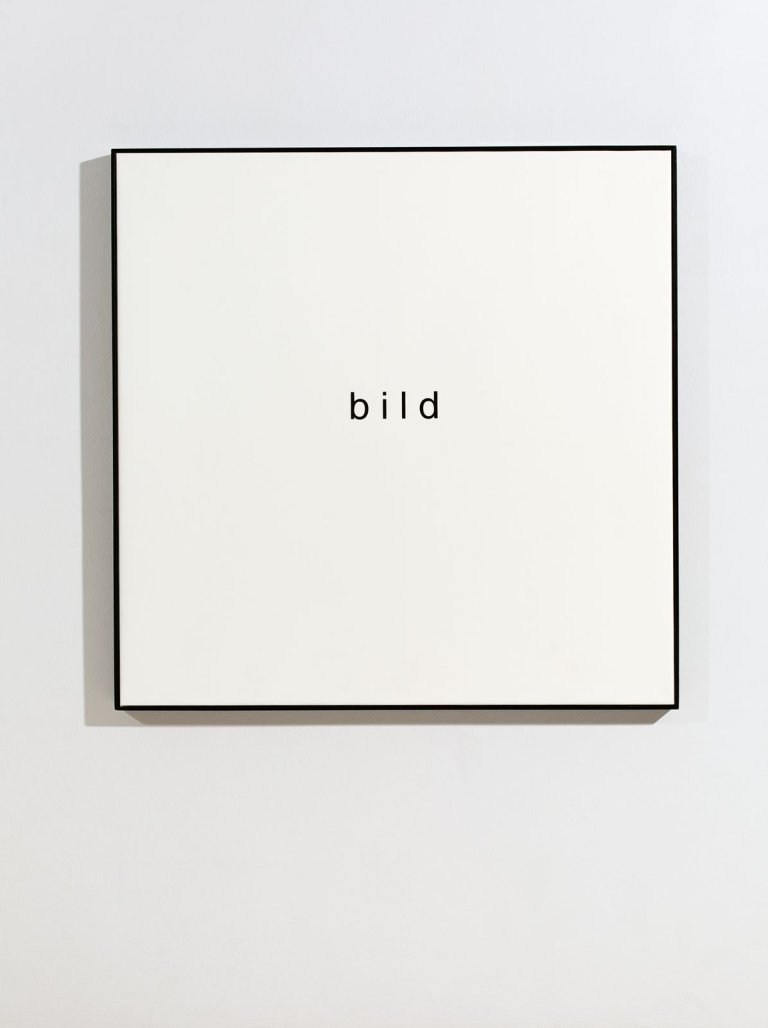 Auf diesem Bild ist das folgende Kunstwerk zu sehen: Timm Ulrichs. „Bild“-Bild. 1966/99.