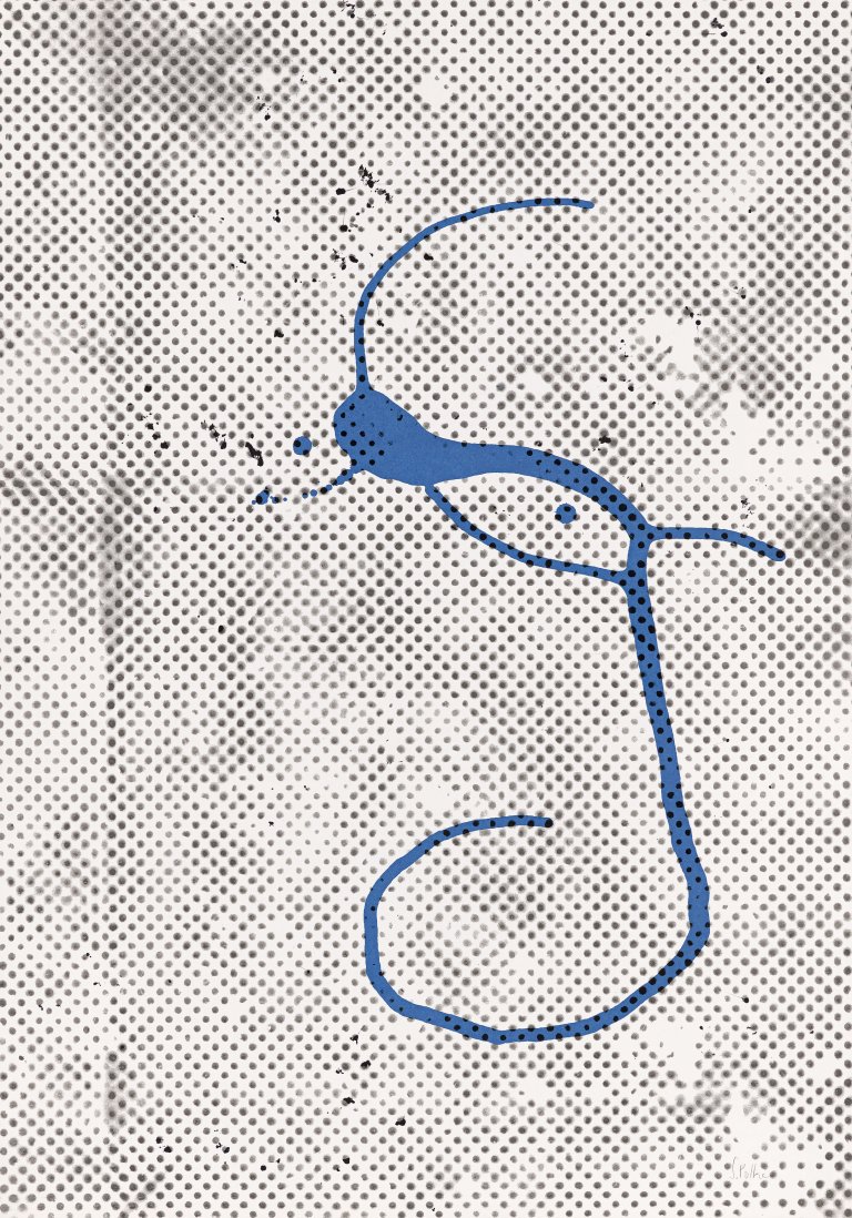 Auf diesem Bild ist das folgende Kunstwerk zu sehen: Sigmar Polke. „Ohne Titel (Griffelkunst 1988)“. 1988.