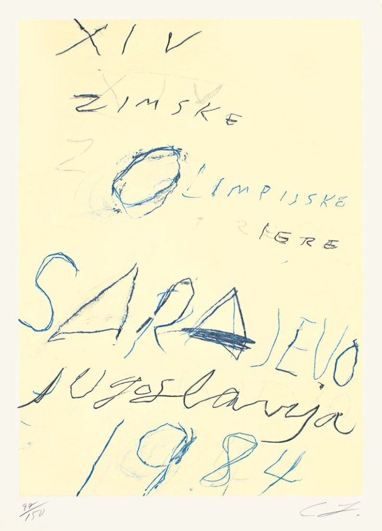 Auf diesem Bild ist das folgende Kunstwerk zu sehen: Cy Twombly. „unTitled”. 1983.