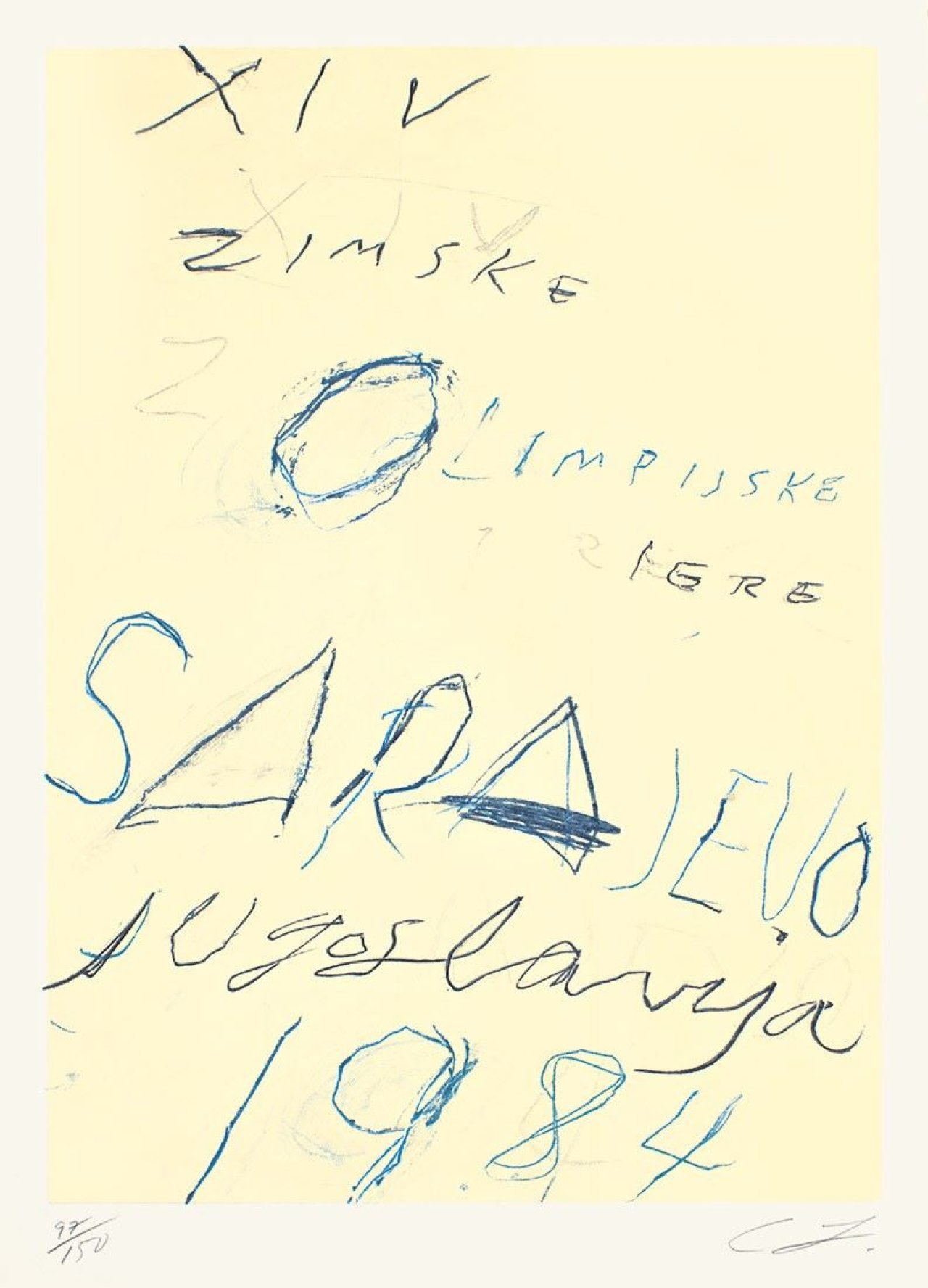 This picture shows the following artwork: Cy Twombly. „unTitled”. 1983.