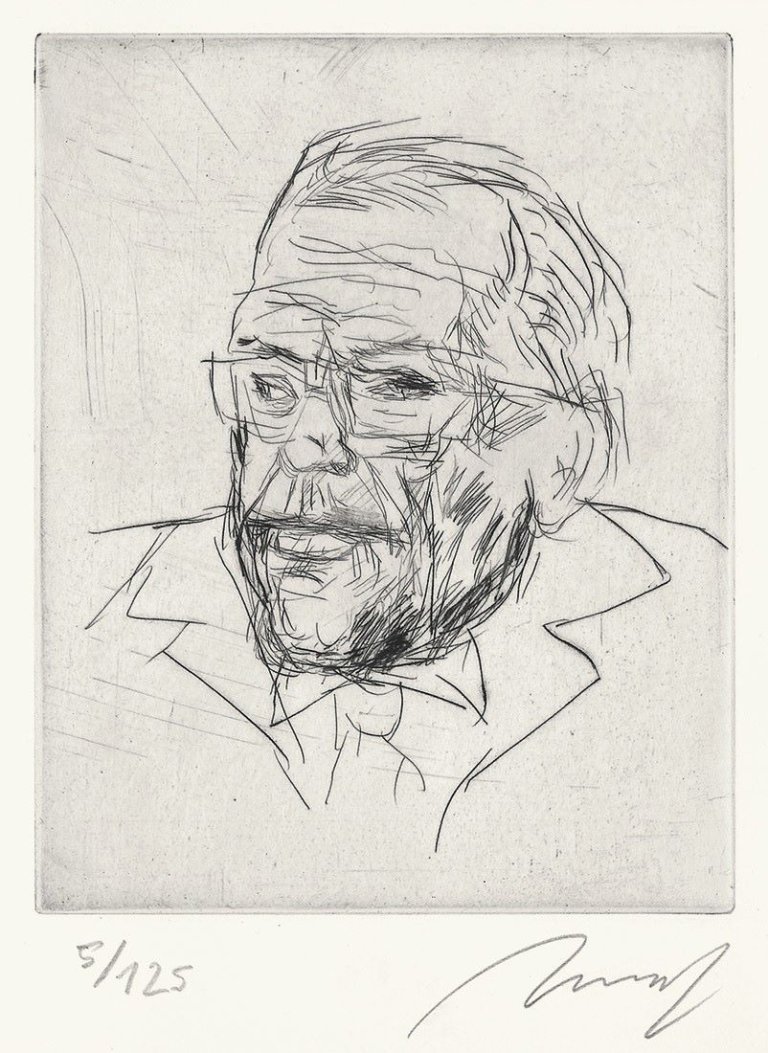 Auf diesem Bild ist das folgende Kunstwerk zu sehen: Alfred Hrdlicka. „Erwin Ringel“. 1986.