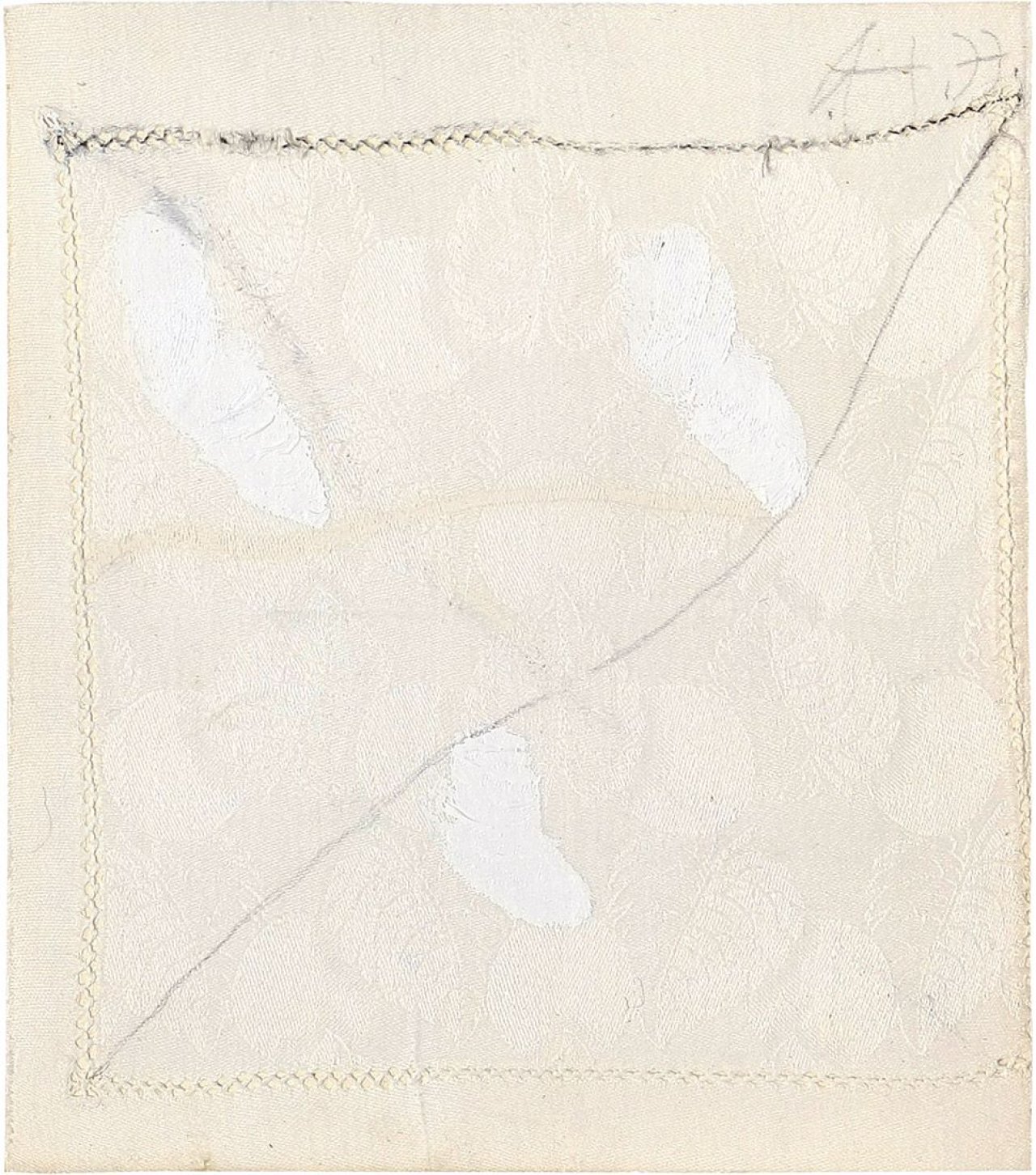 Auf diesem Bild ist das folgende Kunstwerk zu sehen: Gerhard Hoehme. „poemé visuellé“. 1977.