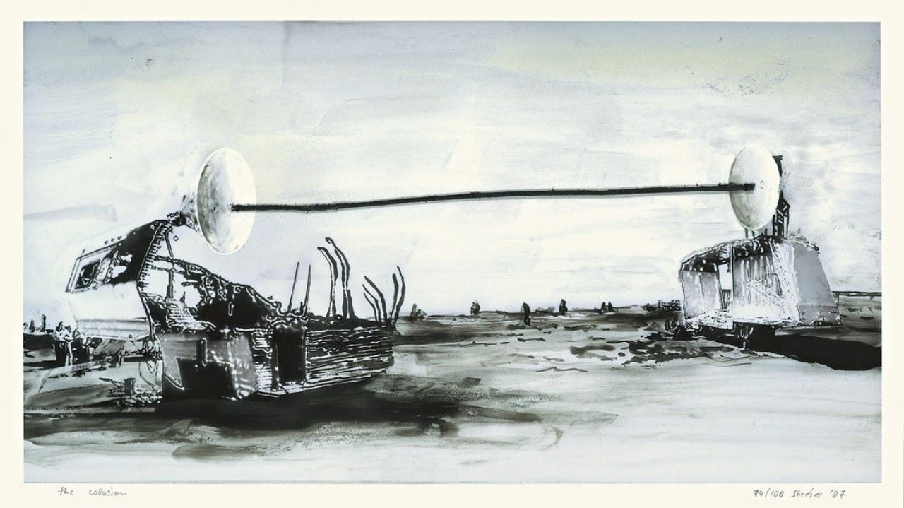 This picture shows the following artwork: Dirk Skreber. „The Collusion“. 2007.