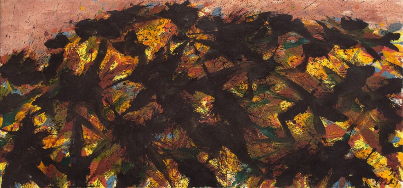 Auf diesem Bild ist das folgende Kunstwerk zu sehen: Max Uhlig. „Petit paysage près de Faucon“. 1997.