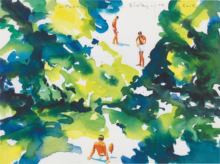 Auf diesem Bild ist das folgende Kunstwerk zu sehen: Norbert Bisky. „Paraisópolis“. 2012.