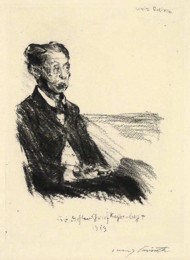This picture shows the following artwork: Lovis Corinth. „Bildnis des Grafen Keyserling“. 1919.