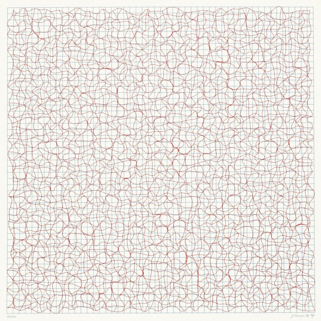 Auf diesem Bild ist das folgende Kunstwerk zu sehen: Gerhard von Graevenitz. Ohne Titel. 1974.