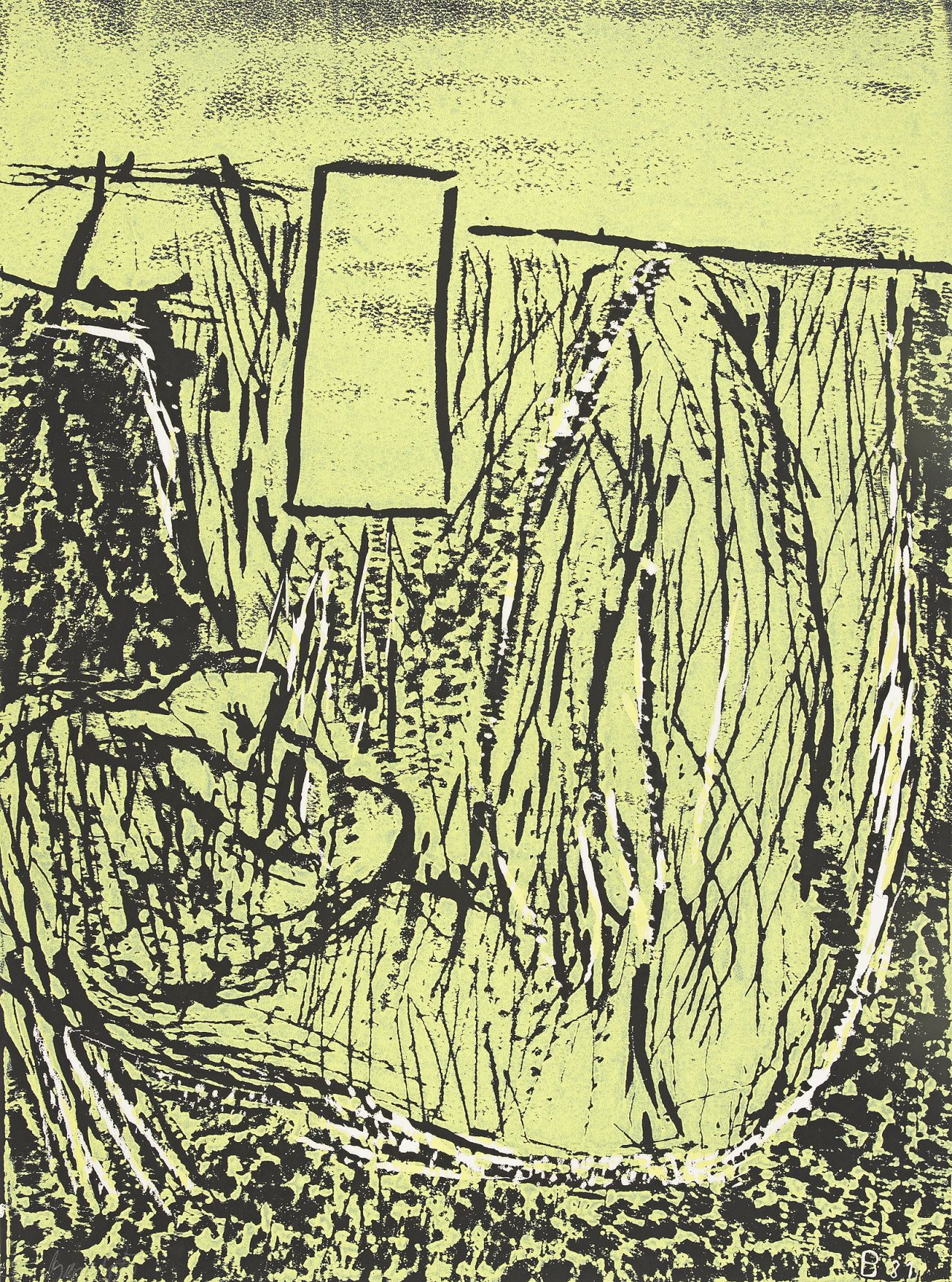 This picture shows the following artwork: Georg Baselitz. „Trinker“. 1981.