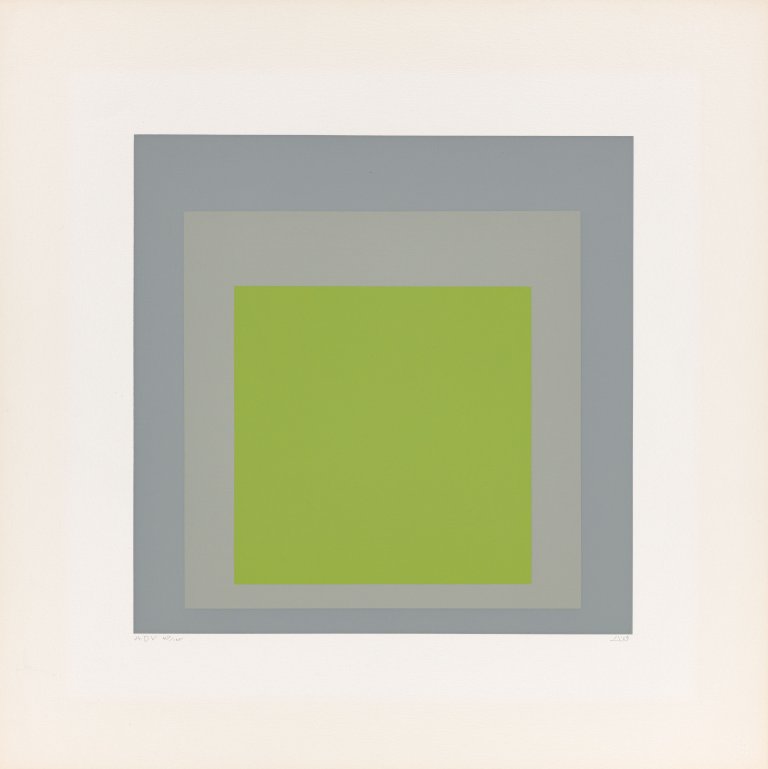 Auf diesem Bild ist das folgende Kunstwerk zu sehen: Josef Albers. „ADV“. 1969.