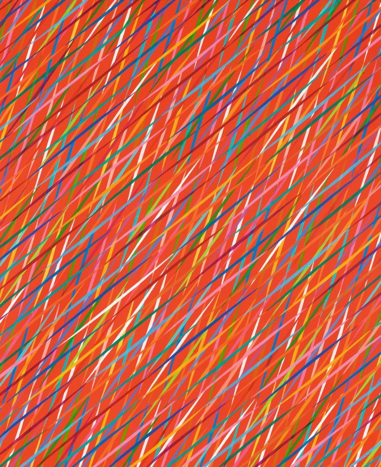Auf diesem Bild ist das folgende Kunstwerk zu sehen: Piero Dorazio. „Vitacolor“. 1987.