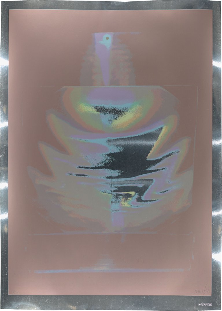 Auf diesem Bild ist das folgende Kunstwerk zu sehen: Heinz Mack. „Farbwolke“. 1972.