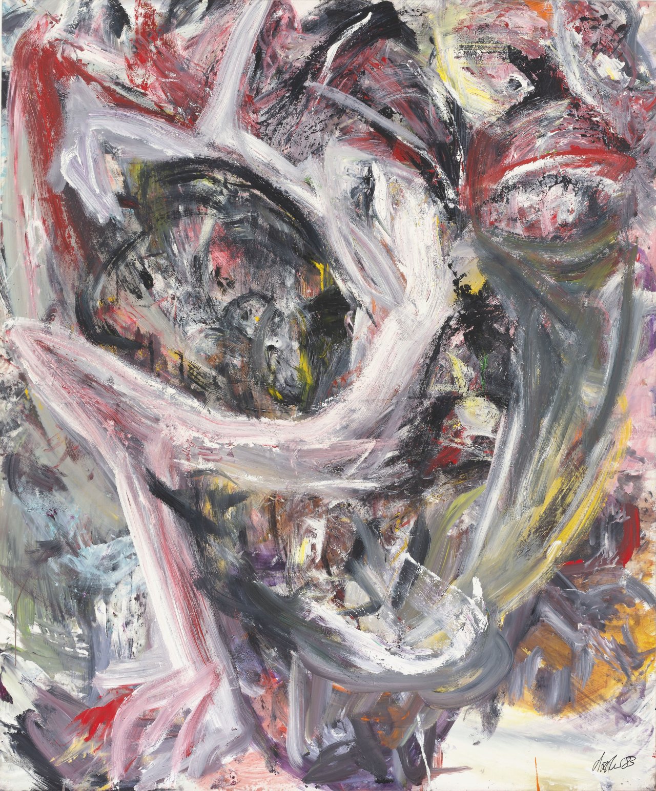 Auf diesem Bild ist das folgende Kunstwerk zu sehen: Martin Disler. Ohne Titel. 1983.