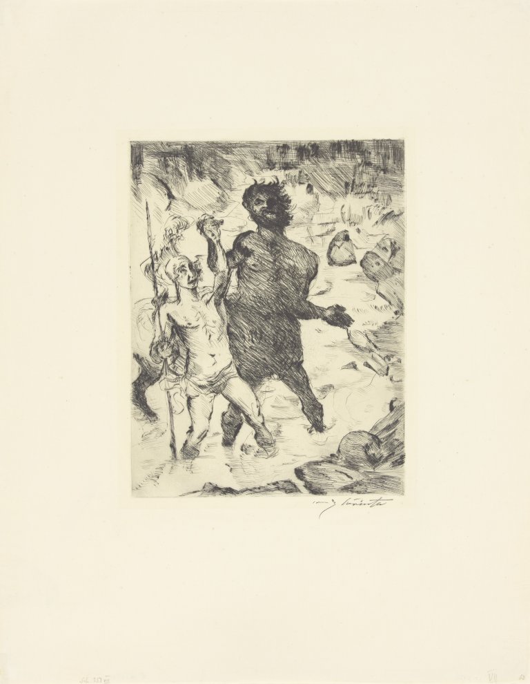 This picture shows the following artwork: Lovis Corinth. „Erziehung des Achill“. 1919.