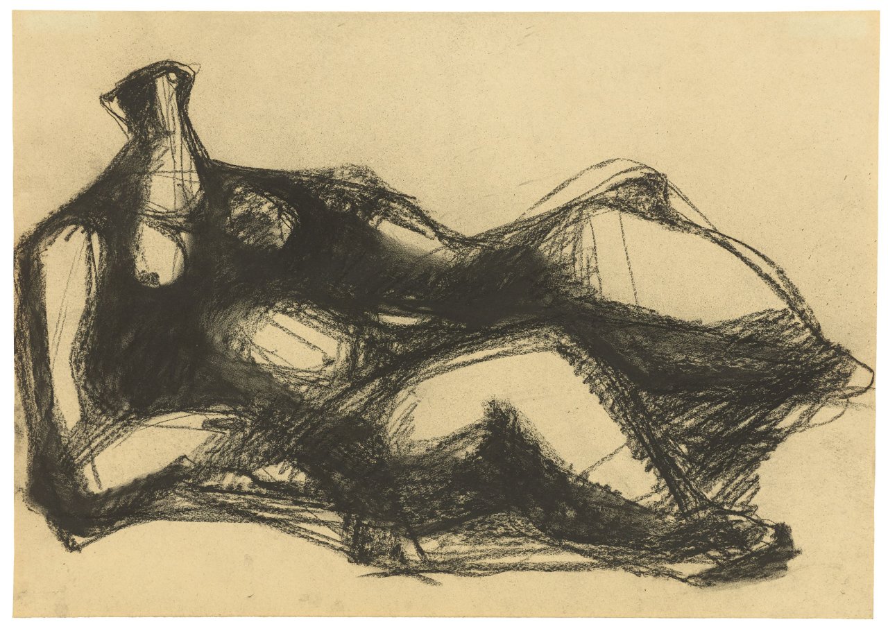 This picture shows the following artwork: Karl Hartung. Liegende. Circa 1948/49.