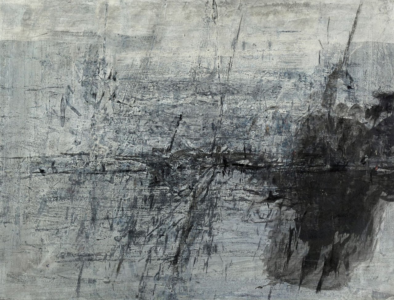 Auf diesem Bild ist das folgende Kunstwerk zu sehen: Karl Fred Dahmen. Ohne Titel. 1958.