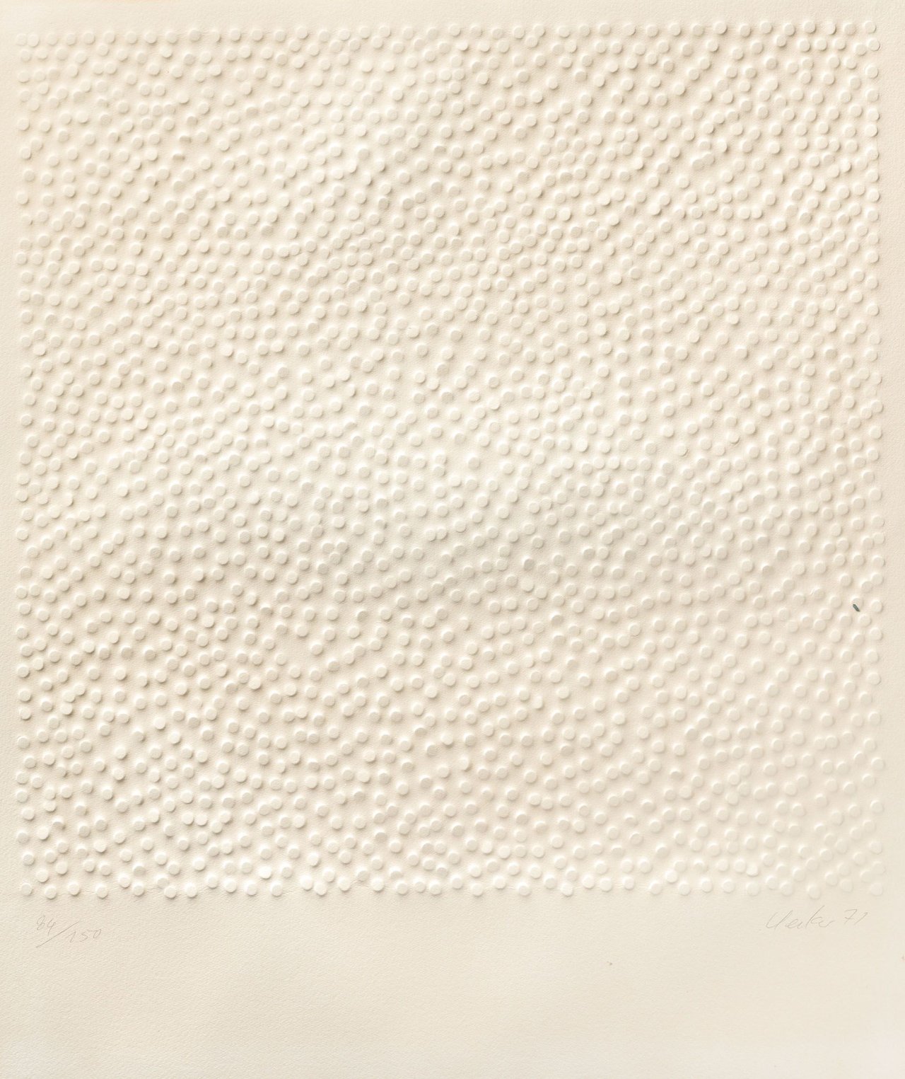 Auf diesem Bild ist das folgende Kunstwerk zu sehen: Günther Uecker. Ohne Titel. 1971.