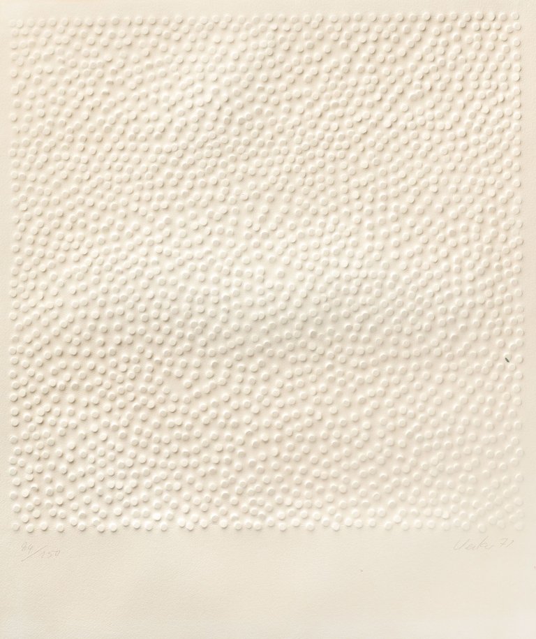 Auf diesem Bild ist das folgende Kunstwerk zu sehen: Günther Uecker. Ohne Titel. 1971.