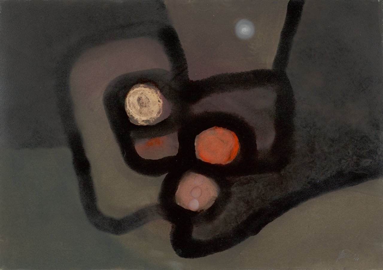 This picture shows the following artwork: Fritz Winter. Untitled. 1932.