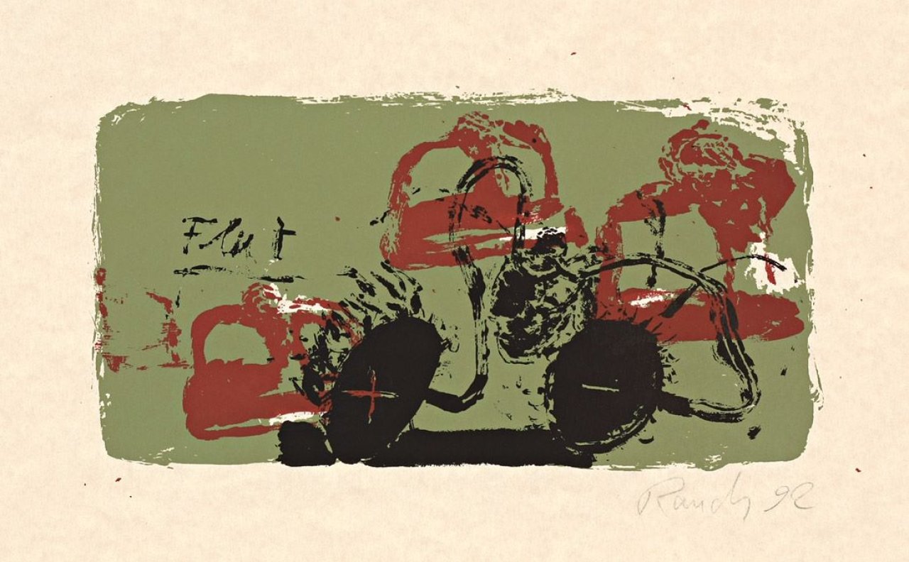 Auf diesem Bild ist das folgende Kunstwerk zu sehen:  Mappenwerk. „Tiefland“. 1992.