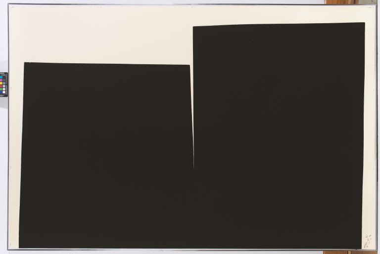 Auf diesem Bild ist das folgende Kunstwerk zu sehen: Richard Serra. „Vive La Vive La“. 1989.