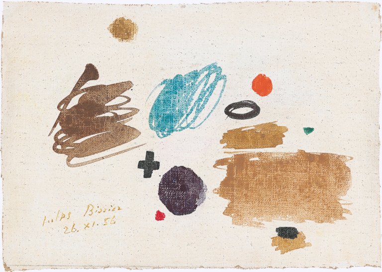 Auf diesem Bild ist das folgende Kunstwerk zu sehen: Julius Bissier. „26.XI.56“. 1956.