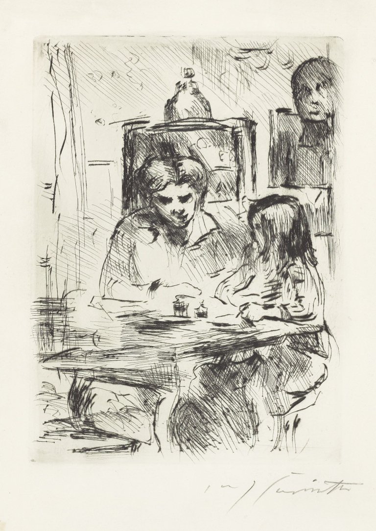 This picture shows the following artwork: Lovis Corinth. „Schularbeiten“. 1918.