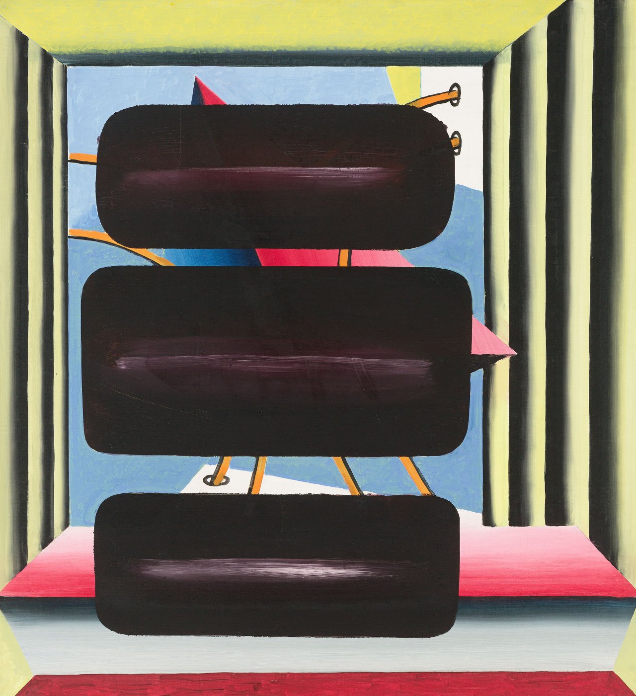 Auf diesem Bild ist das folgende Kunstwerk zu sehen: Ulrich Knispel. „Technik V“. 1968.