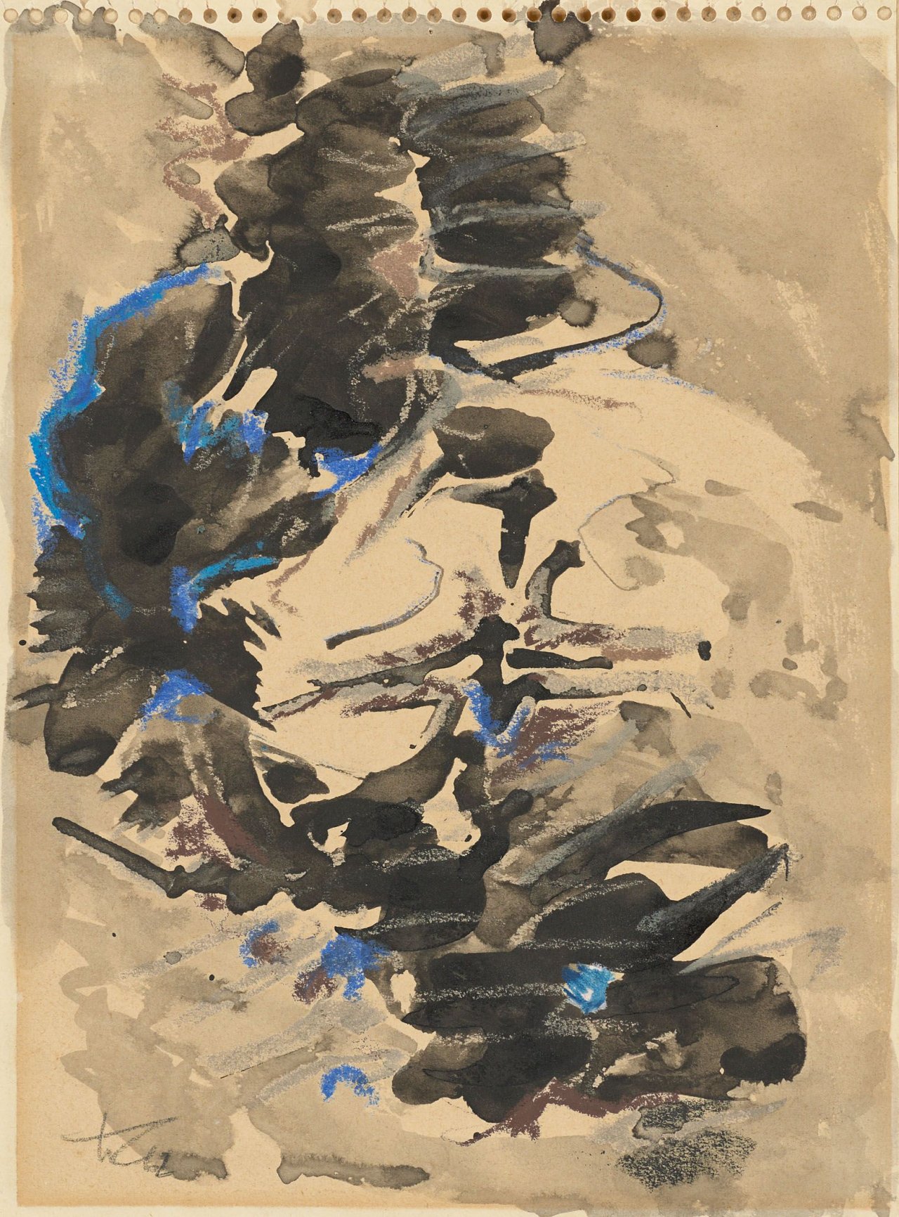 Auf diesem Bild ist das folgende Kunstwerk zu sehen: Hann Trier. Ohne Titel. 1962.